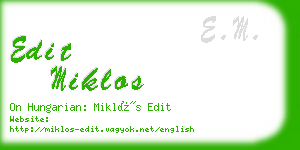 edit miklos business card